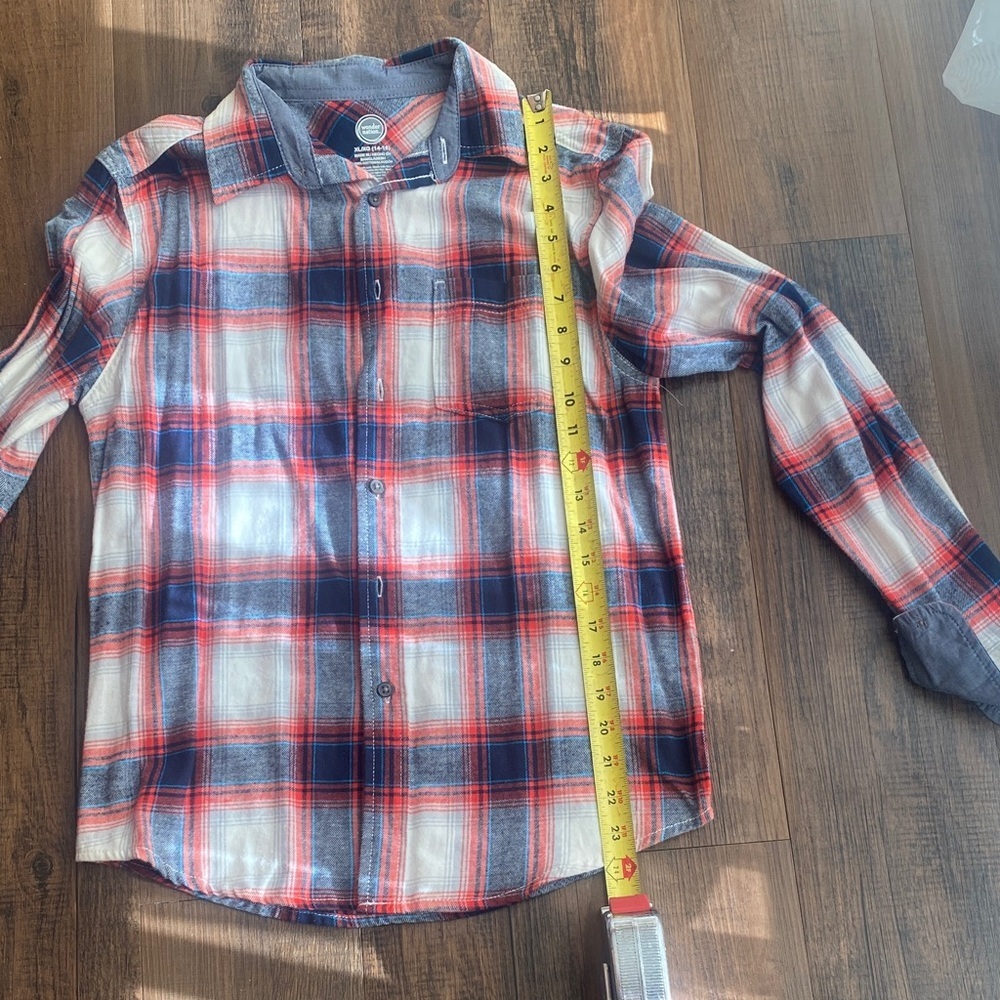 Bundle Wonder Nation Black and White Plaid Shirt - Picture 7 of 16